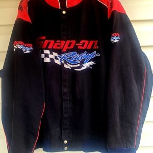 Snap Jackets \u0026 Coats | Snap on Size 3XL Snap-On Tools Racing USA Corduroy Button Jacket Men's | Color: Black/Red | Size: 3XL | Jupozoe's Closet